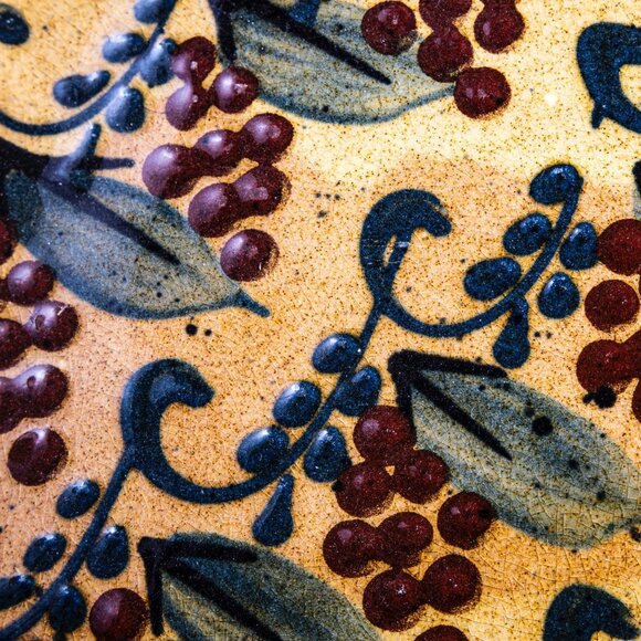 FF Griffi Corsican Ceramic Tray - Signed Terraghja Di Corti Handcrafted Tray - Picture 5 of 10